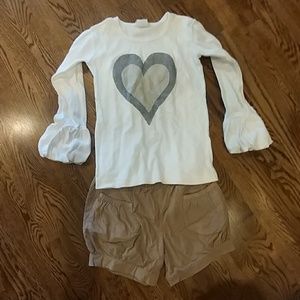 Hannah Kate cord shorts and top